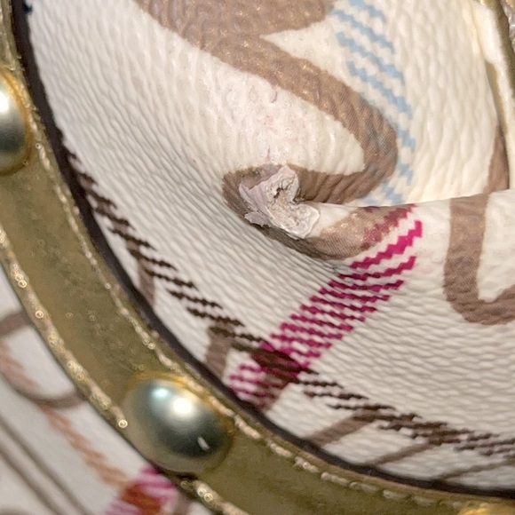 Coach Heritage Tattersall Graffiti Tote - Picture 14 of 15